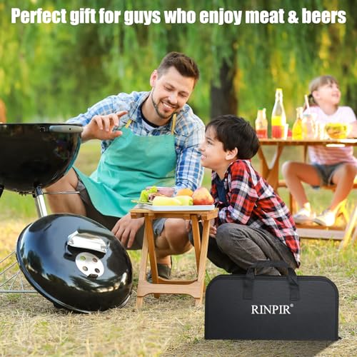 Brown 31-Piece Stainless Steel BBQ Grill Accessories & Tools Set