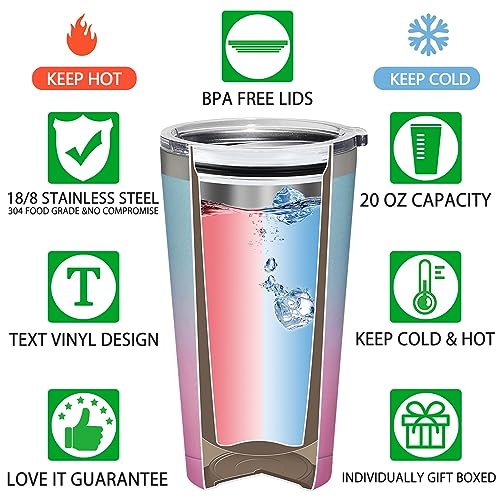 Grifarny 20oz Daughter Gift Tumbler Cup Glitter Bubble Gum – From Mom & Dad