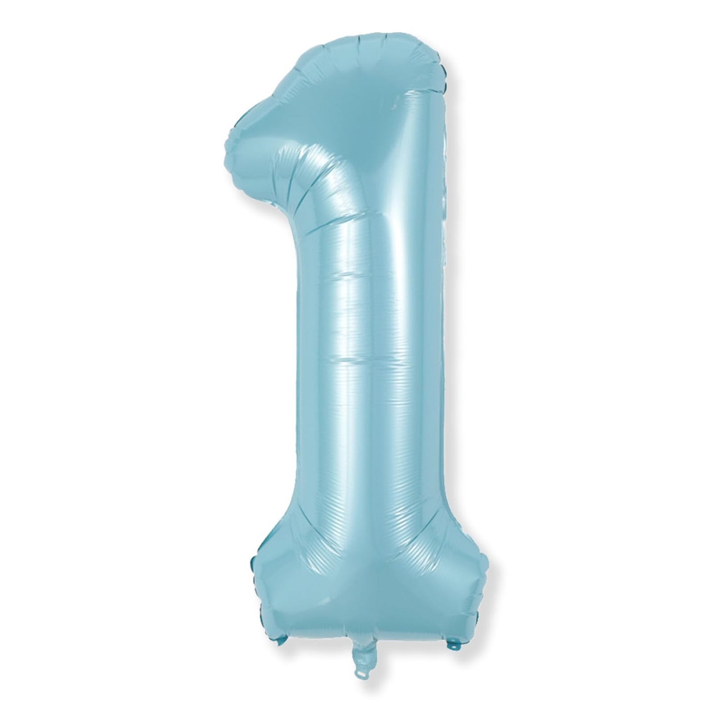 Light Blue 1 Balloon Number for 1st Birthday, 40 Inch Large Number Foil Balloons, Self Inflating for Kids Boys Men Age Birthday Party Anniversary Party Decoration Supplies
