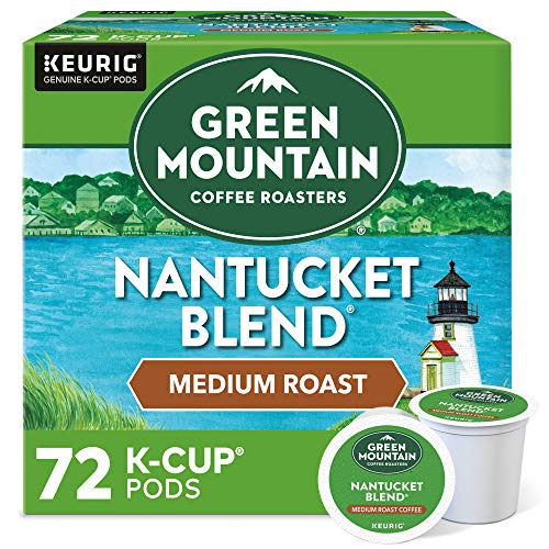 Green Mountain Coffee Roasters Nantucket Blend K-Cup Pods - 72 Count, Medium Roast, Single-Serve Coffee