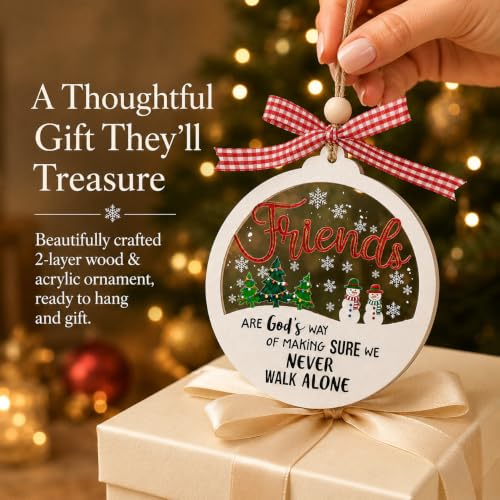 Friend Christmas Ornament Best Friend Faith Gift KINGDUHU Variation