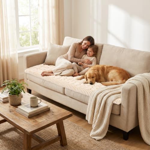 Smiry Non Slip Couch Covers for Dogs, Scratch Resistant Pet Sofa