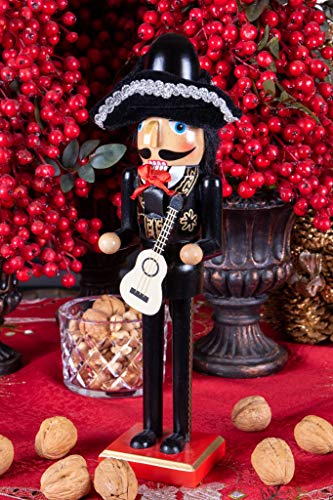 Mariachi 14 Inch Traditional Wooden Nutcracker - Clever Creations