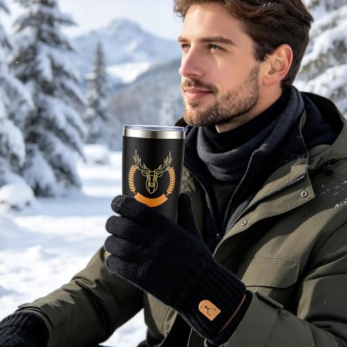 Christmas Gift Box for Men - 8-Piece Holiday Gift Set with Tumbler, Wallet, Socks & More