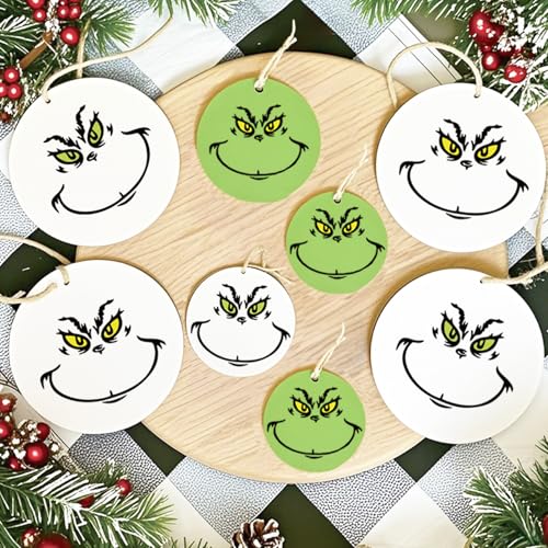 42 Pcs Christmas Face Eyes Stickers for Crafts Small 3 Inch 2 Inch Transfers Vinyl Faces Pitcher Decals for Ornaments Glass Drinking Cups Wood Decorations Balls Party Supplies (face72)