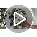 Artificial Wedding Arch Flowers Set - Blue Flower Garlands for Wedding & Party Decor