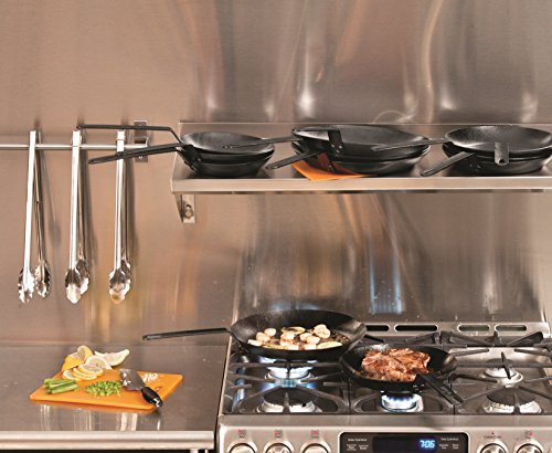 15-Inch Pre-Seasoned Carbon Steel Skillet with Long Handle
