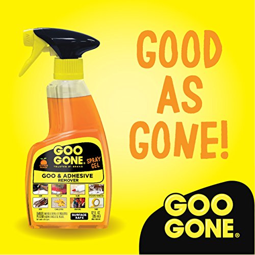 Goo Gone Spray Adhesive Remover Gel 12 Fl Oz Pack of 6 - Removes Glue Stickers Tape Residue Grease Wax