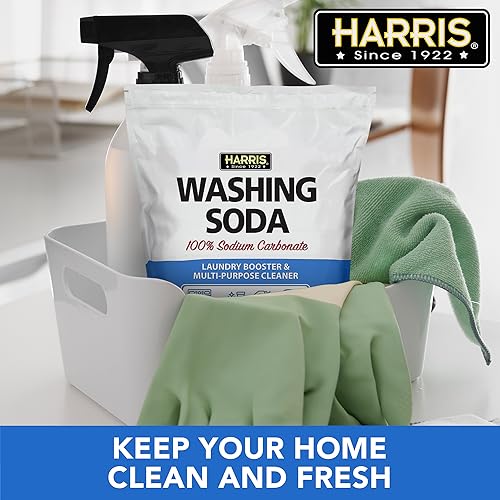 Harris Washing Soda 160 Ounce (Pack of 1) - Laundry Booster & Multi-Purpose Cleaner