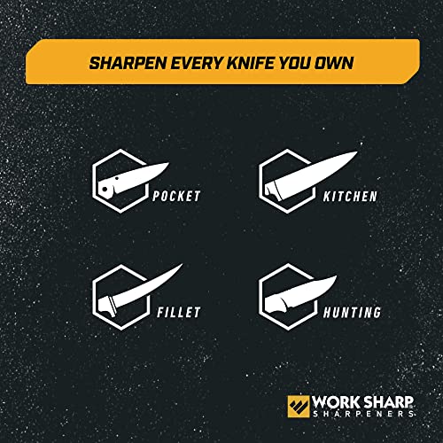 Work Sharp Precision Adjust Knife Sharpener Kit PA - Fixed Angle, Adjustable, Guided System