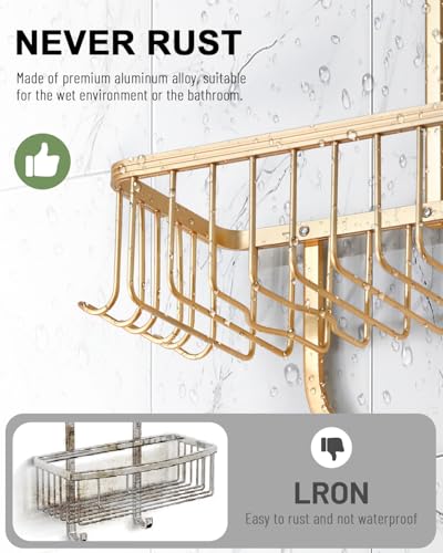 Shower Caddy Hanging - Never Rust Organizer Aluminum Over the