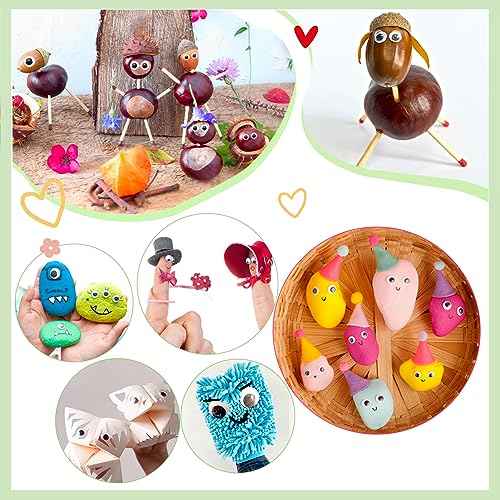 TOAOB 800pcs Wiggle Googly Eyes with Self-Adhesive Round 4mm to 18mm Plastic Black Craft Sticker Eyes for DIY Crafts Scrapbooking Decoration