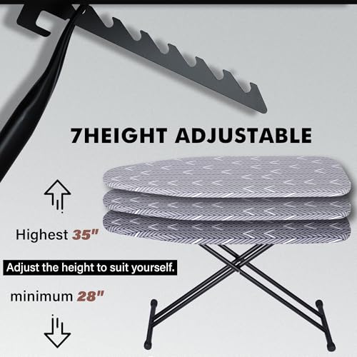 Full Size Ironing Board - Extra-Wide 47x16 Inches, Solid Variation