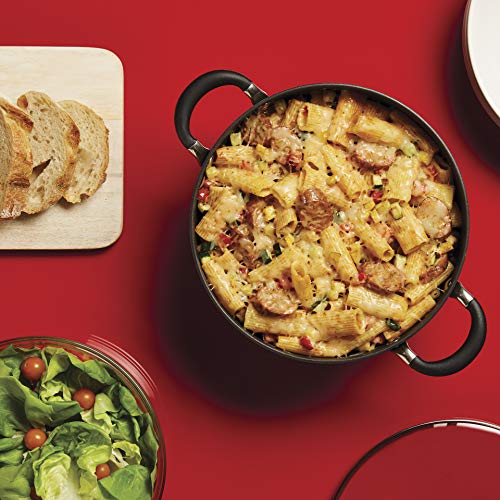 Circulon Symmetry 5.5-Quart Nonstick Casserole Pan with Lid - Induction Ready