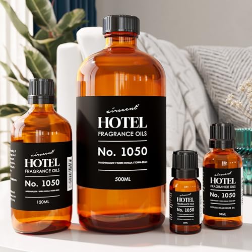 AirScent Hotel Diffuser Oil No. 1050 - Warm Vanilla Blend 16.9 Fl Oz - Waterless Fragrance