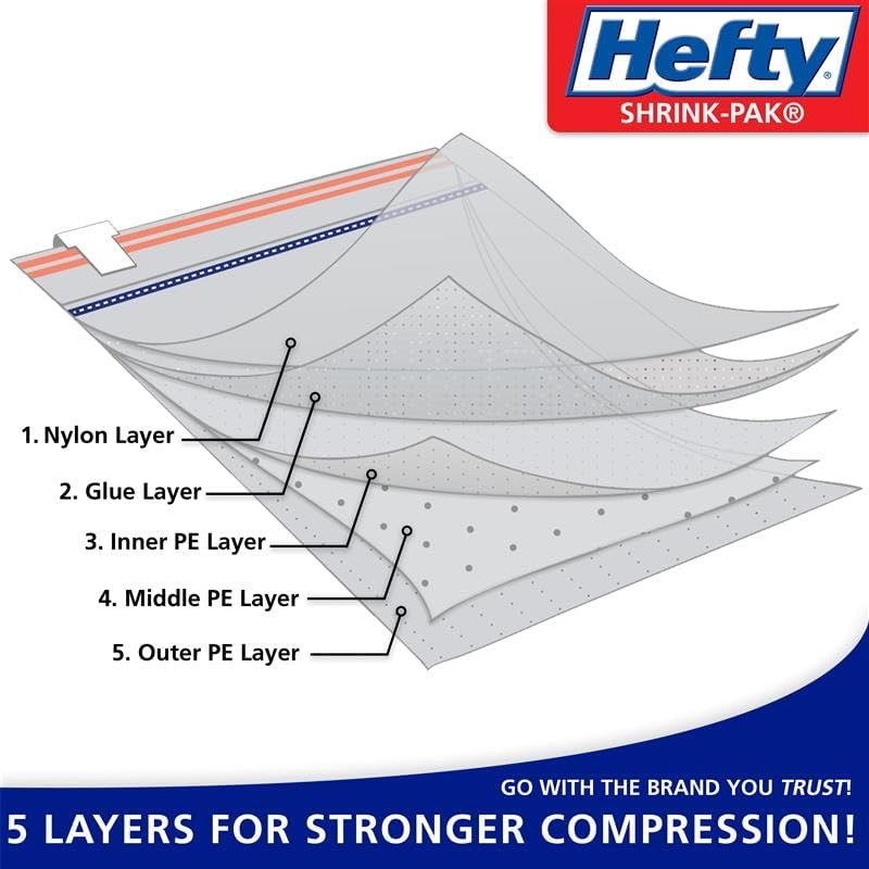Heavy Duty Full/Queen Mattress Storage Bag - Water-Resistant Vacuum Compression Cover