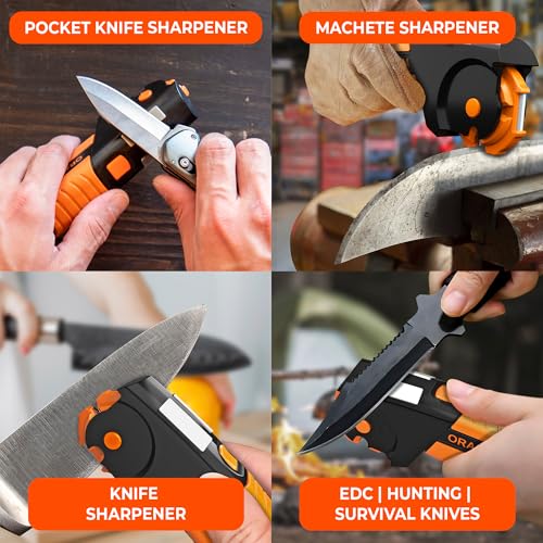 Orange Ninja 7-in-1 Garden & Knife Sharpener - Small