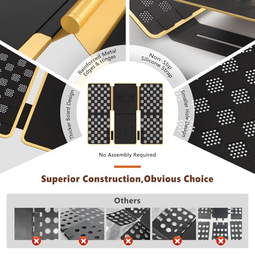 BoxLegend Metal Shirt Folding Board V7 for Clothes Wrinkle-Free Folding - Black