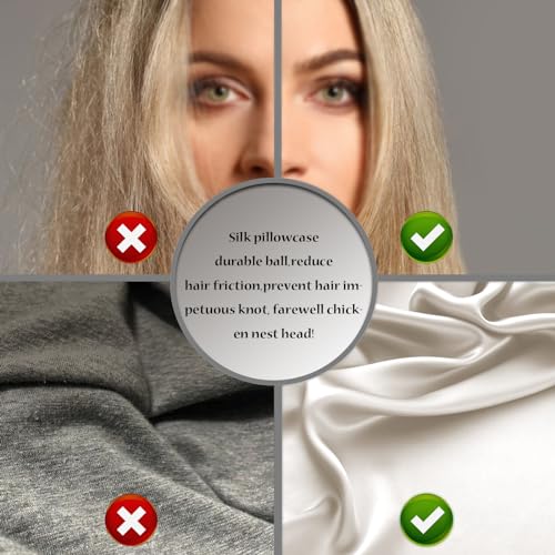Mulberry Silk Pillow Cases 2 Pack - Standard Size 20x26 Beige - Soft & Cool Sleep Pillowcases