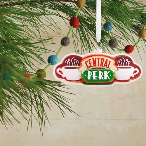 Hallmark Friends Central Perk Sign Christmas Ornament, Blown Glass