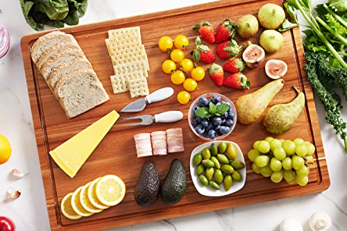 Acacia Wooden Cutting Board - Extra Large 30x22 Inch Reversible Kitchen Chopping Surface - Variation of THIS listing