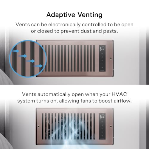 AC Infinity AIRTAP T4 Bronze Register Booster Fan 4x10 Inches - Intelligent HVAC Ventilation