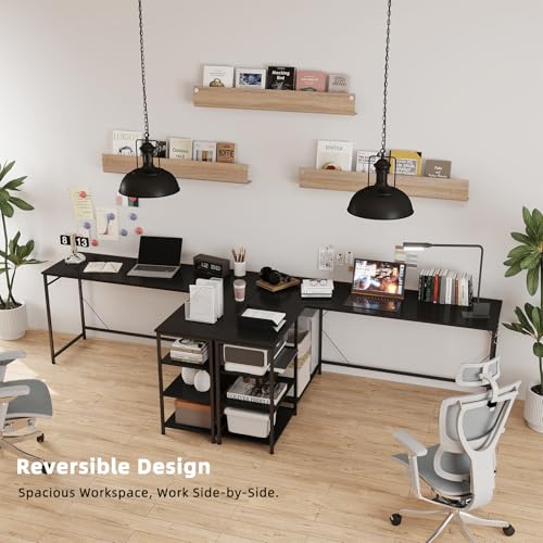 Reversible 63-Inch L-Shaped Gaming & Office Desk - Sturdy Computer Workstation