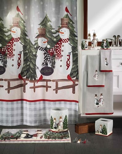 Avanti Country Friends 2-Pack Christmas Cotton Bath Towels, 27x50 Inches