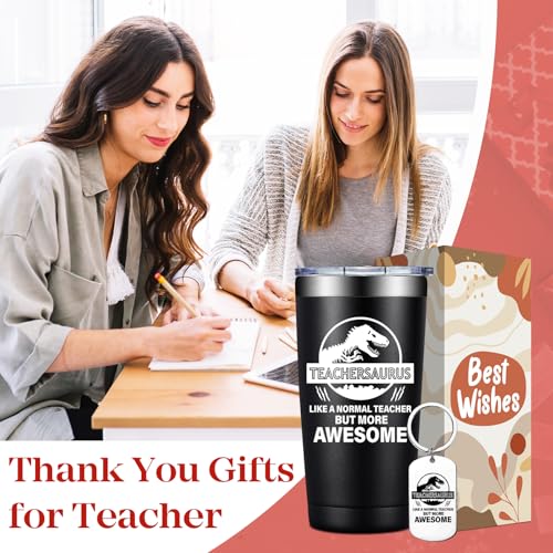 BIRGILT Teacher Gifts for Men, Women - 20 oz Teachersaurus Tumbler Cup