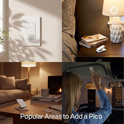 Lutron Caseta 3-Way Smart Dimmer Kit White - Wireless Remote & Bracket Included