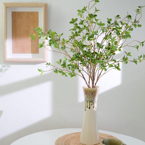 Artificial Olive Branches 6 Pack - 41.3 Inch Greenery Stems for Vases Indoor & Outdoor Decor