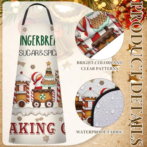 6 Pcs Christmas Apron Kitchen Decorations Costume for Cooking