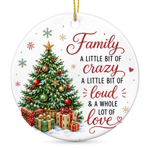 Funny Family Christmas Ornaments Gifts for Mom Dad Sister Brother