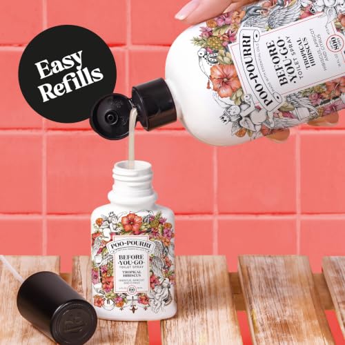 Poo-Pourri Before-You-Go Toilet Spray Refill - Tropical Hibiscus - 16 Fl Oz