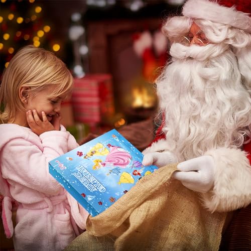 Princess Advent Calendar 2026 Girls Christmas Countdown Toy with 12 Princesses & Clothing (Color)