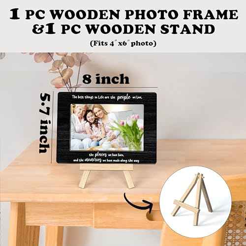 Inspirational & Motivational Picture Frames - The Best Things In Life Photo Frame, Christmas & Birthday Gifts, Tabletop Easel (A16)