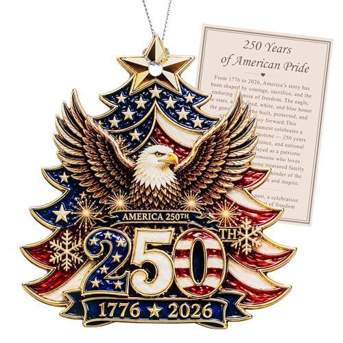 America 250 Christmas Ornaments, Decor, Ornaments