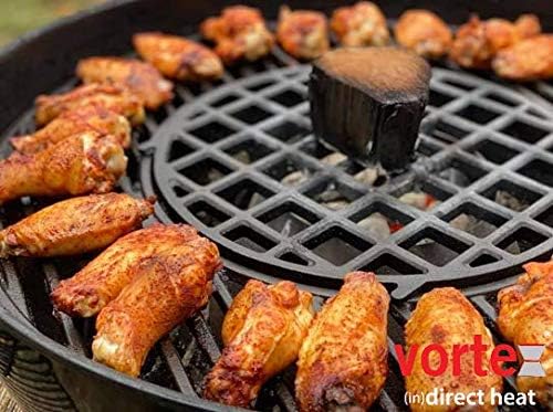 VORTEX Direct Heat Charcoal Grill Accessory - Medium Size for Weber Kettle & Big Green Egg