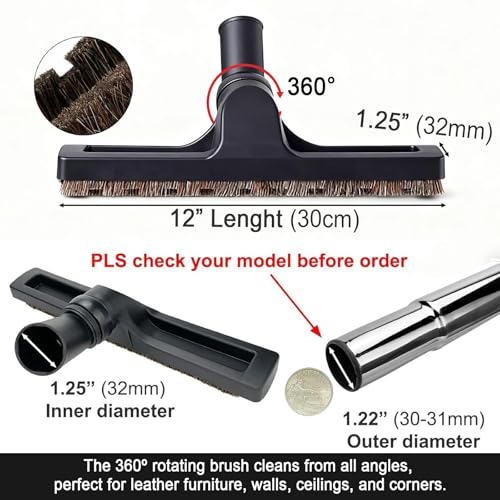 Universal Vacuum Attachment Kit with Hose Adapters & Extension Wand