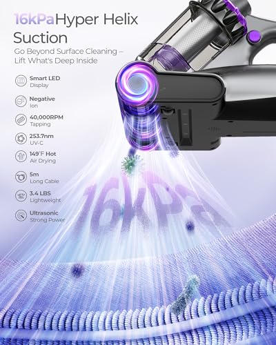 Mayking Pro Mattress Vacuum Cleaner Upgrade Model MV03 with Dust Detection & UV-C