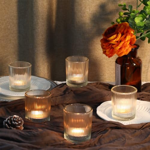 48 Pack Votive Candle Holders, Holders for Centerpieces