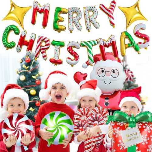 Christmas Decorations Balloons, 14PCS Christmas Party Decorations Balloon Creating a Festive Atmosphere Indoor Outdoor