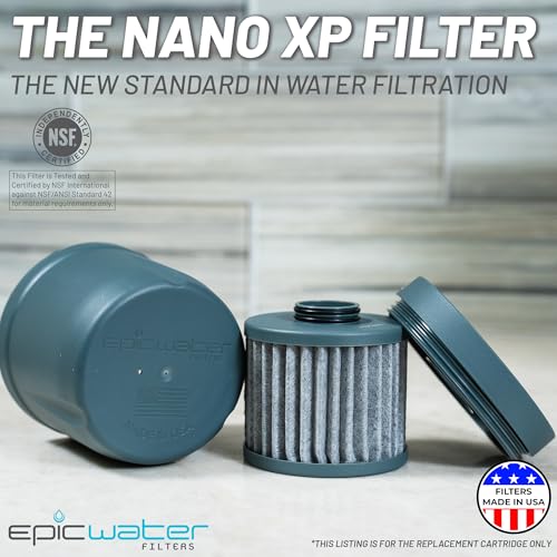 Epic Nano XP Water Filter Cartridge - Removes 70+ Contaminants, 100 Gallon Capacity, Made in USA