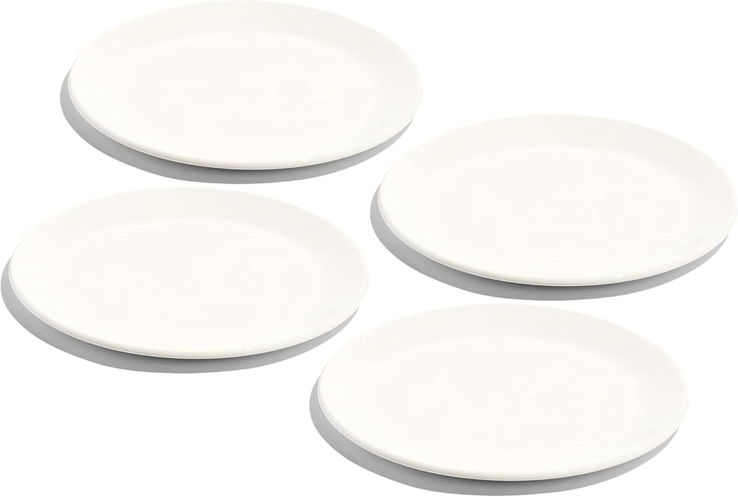 Made In Cookware - Set of 4 White Porcelain Appetizer Plates | Crafted in England