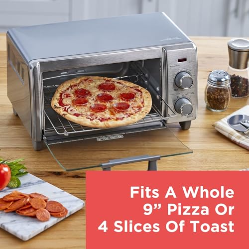 BLACK+DECKER 4-Slice Air Fry Toaster Oven - Medium Capacity 5-in-1 Countertop Oven