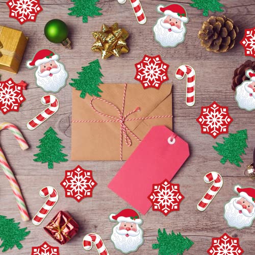 200 Pcs Glittery Christmas Tree Confetti - Table & Baby Shower Decorations for Christmas & Birthday Parties