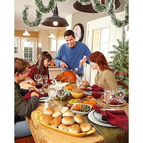 KPOSIYA Christmas Napkin Rings Set of 6pcs, Gold Metal Napkin Ring Holder Bluk for Xmas Party Favor Holiday Winter Dinner Table Decoration