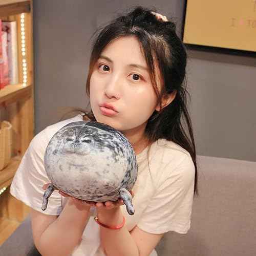 YESGIRL 16 inch Cute Seal Plush Pillow: Soft Stuffed Animal Toy,Chubby Blob Seal Plushie for Boys Girls, Room Decor Hugging Pillow for Bed and Sofa Chair, Kids Gifts for Birthday,Valentine,Christmas
