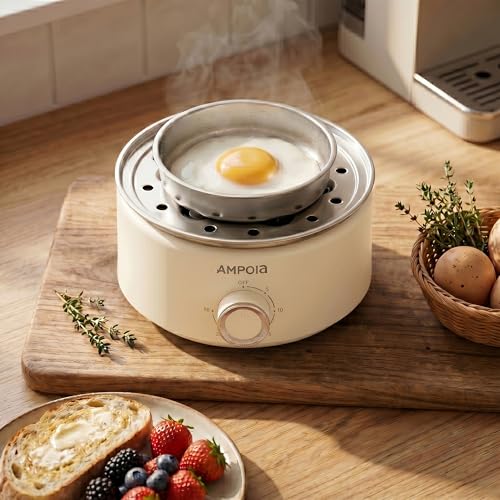 Beige 14 Eggs Electric Egg Cooker 350W Rapid Steamer with Timer & Auto Shut-Off