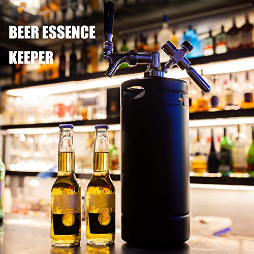 128oz Mini Keg Tap System with Stainless Steel Growler and Regulator